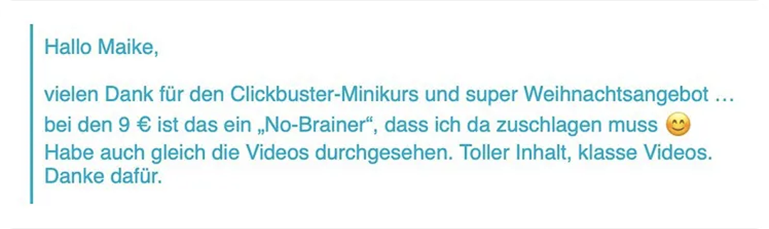 Testimonial Screenshot 1